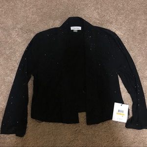 NWT Black Sparkly Calvin Klein Jacket